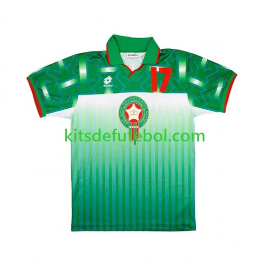 Camisola Retrô Seleção da Marroquina Homem Equipamento alternativo 1994 Mangas Curtas