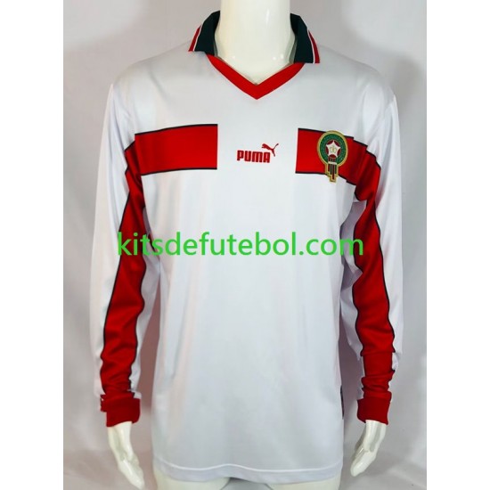 Camisola Retrô Seleção da Marroquina Homem Equipamento alternativo 1998 Mangas Compridas