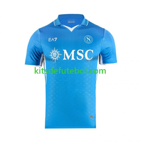 Camisola Napoli Homem Equipamento principal 2024-2025 Mangas Curtas