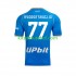 Camisola Napoli Khvicha Kvaratskhelia 77 Homem Equipamento principal 2023-2024 Mangas Curtas