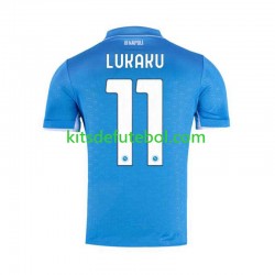 Camisola Napoli Lukaku 11 Homem Equipamento principal 2024-2025 Mangas Curtas