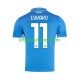 Camisola Napoli Lukaku 11 Homem Equipamento principal 2024-2025 Mangas Curtas