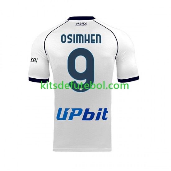 Camisola Napoli OSIMHEN 9 Homem Equipamento alternativo 2023-2024 Mangas Curtas