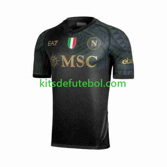 Camisola Napoli Homem Terceiro equipamento 2023-2024 Mangas Curtas