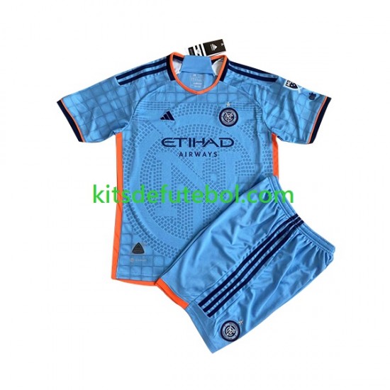 Camisola New York City FC Criança Equipamento principal 2023 Mangas Curtas