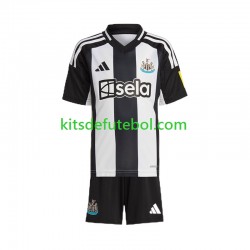 Camisola Newcastle United Preto Criança Equipamento principal 2024-2025 Mangas Curtas