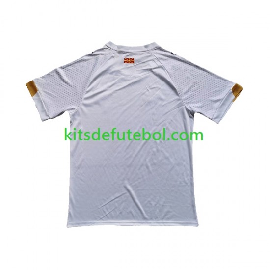 Camisola Seleção da Macedónia do Norte Homem Equipamento alternativo 2023 Mangas Curtas