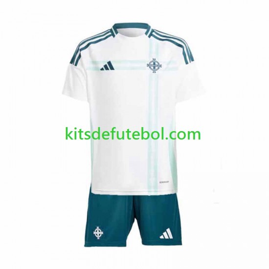 Camisola Seleção da Norte-Irlandesa Criança Equipamento alternativo 2024 Mangas Curtas