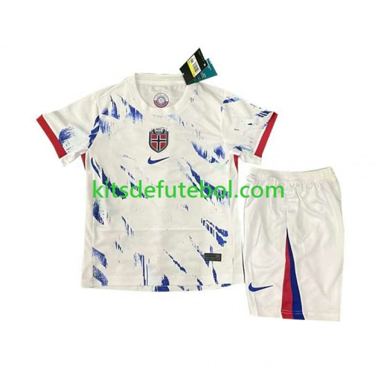 Camisola Seleção da Norueguesa Criança Equipamento alternativo 2024 Mangas Curtas