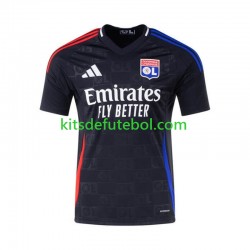 Camisola Olympique Lyonnais Homem Equipamento alternativo 2024-2025 Mangas Curtas