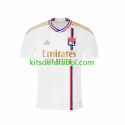 Camisola Olympique Lyonnais Homem Equipamento principal 2023-2024 Mangas Curtas