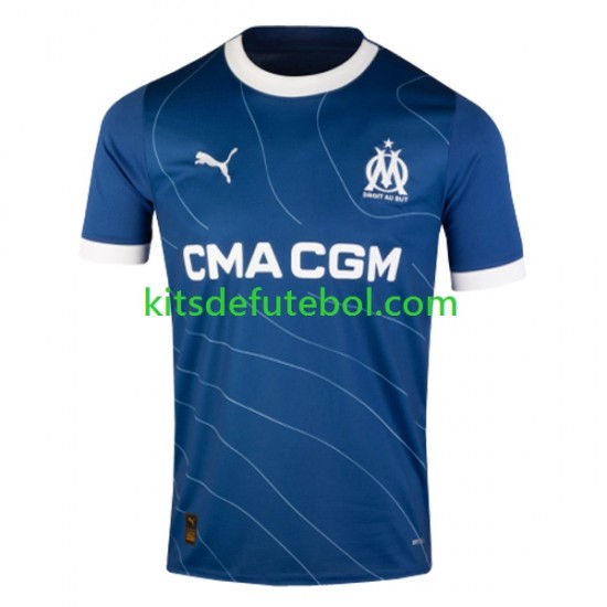 Camisola Olympique de Marseille Homem Equipamento alternativo 2023-2024 Mangas Curtas