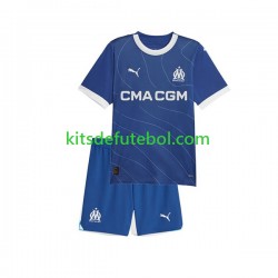 Camisola Olympique de Marseille Criança Equipamento alternativo 2023-2024 Mangas Curtas
