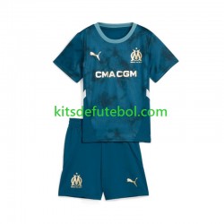 Camisola Olympique de Marseille Criança Equipamento alternativo 2024-2025 Mangas Curtas