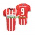 Camisola PSV Eindhoven DE JONG 9 Homem Equipamento principal 2024-2025 Mangas Curtas