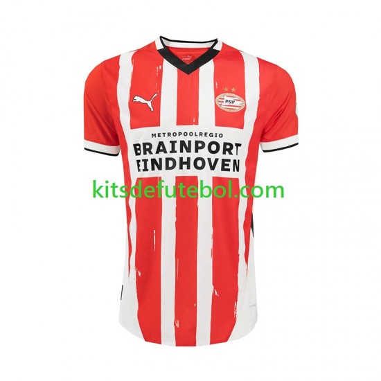 Camisola PSV Eindhoven Homem Equipamento principal 2024-2025 Mangas Curtas