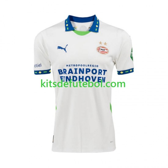 Camisola PSV Eindhoven Homem Terceiro equipamento 2024-2025 Mangas Curtas