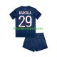Camisola Paris Saint-Germain Bradley Barcola 29 Criança Equipamento principal 2024-2025 Mangas Curtas