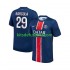 Camisola Paris Saint-Germain Bradley Barcola 29 Homem Equipamento principal 2024-2025 Mangas Curtas