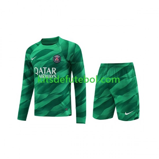 Camisola de Guarda-redes Paris Saint-Germain Criança Equipamento principal 2023-2024 Mangas Compridas