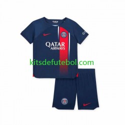 Camisola Paris Saint-Germain Criança Equipamento principal 2023-2024 Mangas Curtas