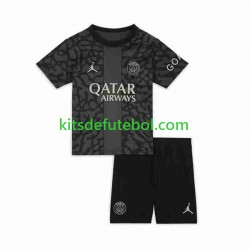 Camisola Paris Saint-Germain Criança Terceiro equipamento 2023-2024 Mangas Curtas