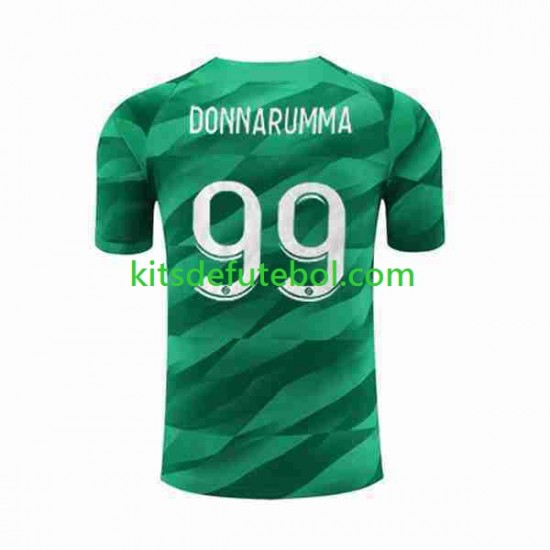 Camisola de Guarda-redes Paris Saint-Germain Donnarumma 99 Homem Equipamento principal 2023-2024 Mangas Curtas
