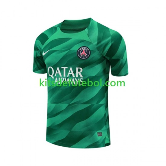 Camisola de Guarda-redes Paris Saint-Germain Homem Equipamento principal 2023-2024 Mangas Curtas