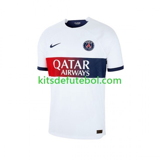 Camisola Paris Saint-Germain Kylian Mbappe 7 Criança Equipamento alternativo 2023-2024 Mangas Curtas