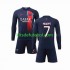 Camisola Paris Saint-Germain Kylian Mbappe 7 Criança Equipamento principal 2023-2024 Mangas Compridas
