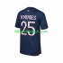 Camisola Paris Saint-Germain N.Mendes 25 Homem Equipamento principal 2023-2024 Mangas Curtas