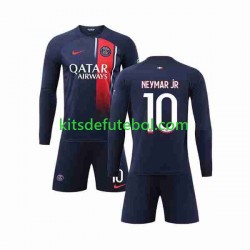 Camisola Paris Saint-Germain Neymar Jr 10 Criança Equipamento principal 2023-2024 Mangas Compridas