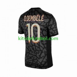Camisola Paris Saint-Germain O.Dembele 10 Homem Terceiro equipamento 2023-2024 Mangas Curtas