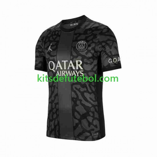 Camisola Paris Saint-Germain Homem Terceiro equipamento 2023-2024 Mangas Curtas