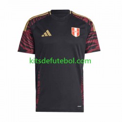 Camisola Seleção da Peruana Copa America Homem Equipamento alternativo 2024 Mangas Curtas