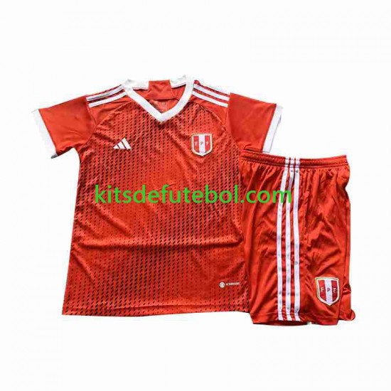 Camisola Seleção da Peruana Criança Equipamento alternativo 2023 Mangas Curtas