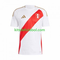 Camisola Seleção da Peruana Copa America Homem Equipamento principal 2024 Mangas Curtas