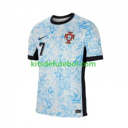 Camisola Seleção da Portuguesa Cristiano Ronaldo 7 Homem Equipamento alternativo Europeu 2024 Mangas Curtas