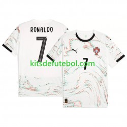 Camisola Seleção da Portuguesa RONALDO 7 Homem Equipamento alternativo 2025 Mangas Curtas