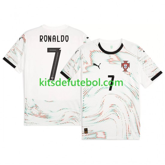 Camisola Seleção da Portuguesa RONALDO 7 Homem Equipamento alternativo 2025 Mangas Curtas