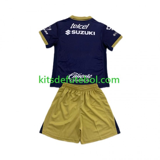 Camisola Pumas UNAM Criança Equipamento alternativo 2024-2025 Mangas Curtas