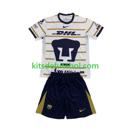 Camisola Pumas UNAM Criança Equipamento principal 2024-2025 Mangas Curtas