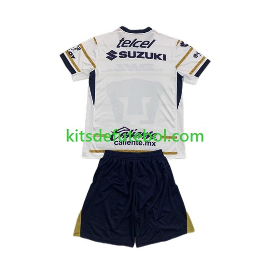 Camisola Pumas UNAM Criança Equipamento principal 2024-2025 Mangas Curtas