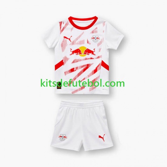 Camisola RB Leipzig Criança Equipamento principal 2024-2025 Mangas Curtas
