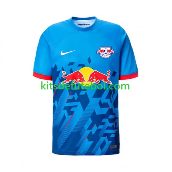 Camisola RB Leipzig Homem Terceiro equipamento 2023-2024 Mangas Curtas