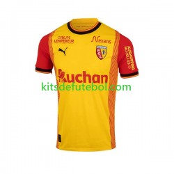Camisola RC Lens Homem Equipamento principal 2023-2024 Mangas Curtas