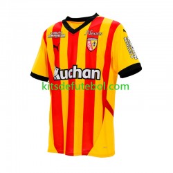 Camisola RC Lens Homem Equipamento principal 2024-2025 Mangas Curtas