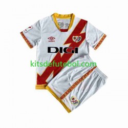 Camisola Rayo Vallecano Criança Equipamento principal 2023-2024 Mangas Curtas