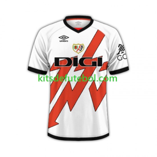 Camisola Rayo Vallecano Homem Equipamento principal 2024-2025 Mangas Curtas