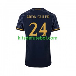 Camisola Real Madrid Arda Guler 24 Homem Equipamento alternativo 2023-2024 Mangas Curtas
